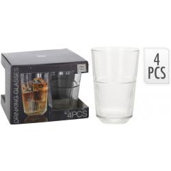 Vaso mesa cristal 360 ml juego 4 pzas KOOPMAN - Imagen 1