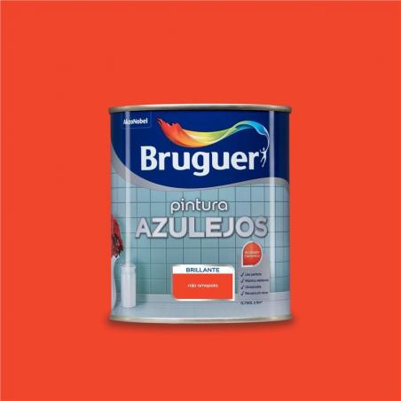 Esmalte sintetico brillante azulejos rojo amapola 750ml BRUGUER - Imagen 1