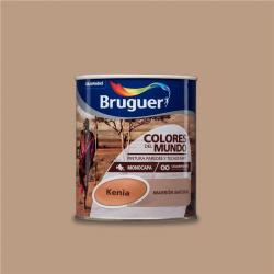 Pintura plastica mate interiores kenia 750 ml marron natural BRUGUER - Imagen 1
