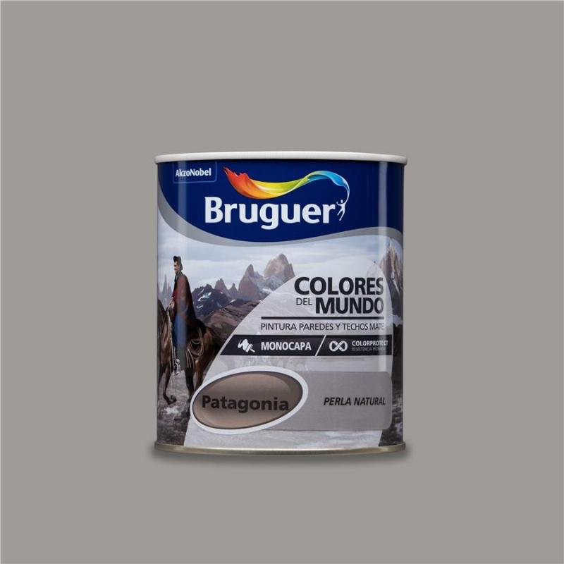 Pintura plastica mate interiores patagonia 750 ml perla suave BRUGUER - Imagen 1