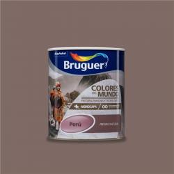 Pintura plastica mate interiores peru 750 ml piedra natural BRUGUER - Imagen 1