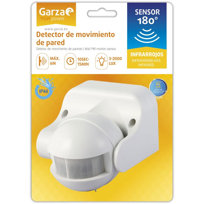 Detector movimiento infrarojos 84x160x210 mm GARZA - Imagen 1