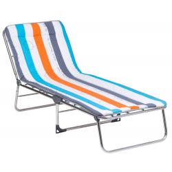 Tumbona plegable multiposición aluminio textil ALCO - Imagen 1