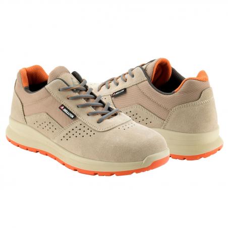 Zapato seguridad talla 38 serraje beige BELLOTA - Imagen 1