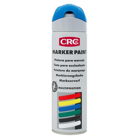 Pintura marcaje obra 500ml azul fluorecente CRC - Imagen 1
