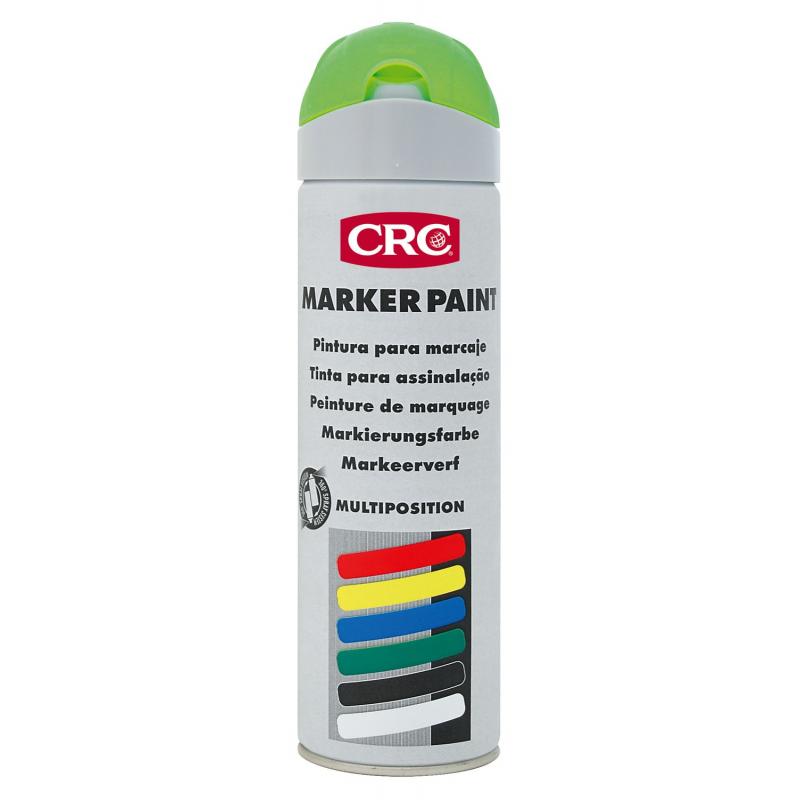 Pintura marcaje obra 500ml verde luminescente CRC - Imagen 1