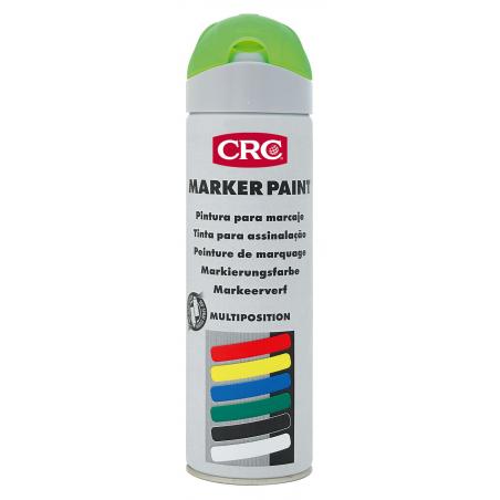 Pintura marcaje obra 500ml verde luminescente CRC - Imagen 1