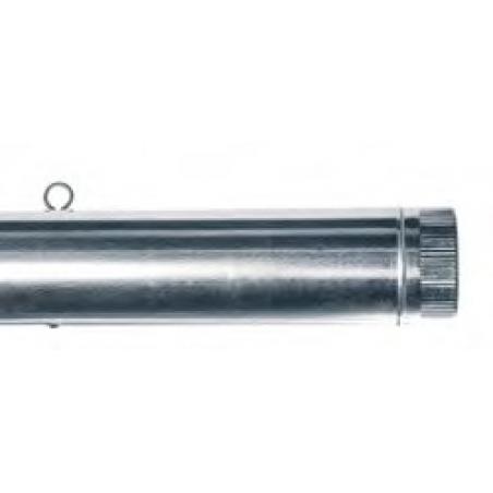 Tubo acero galvanizado estufa con llave 90mm EXOJO - Imagen 1