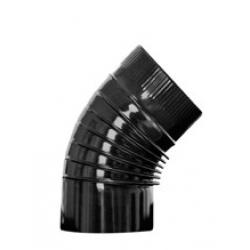 Codo 45º estufa esmaltado negro 110mm EXOJO - Imagen 1