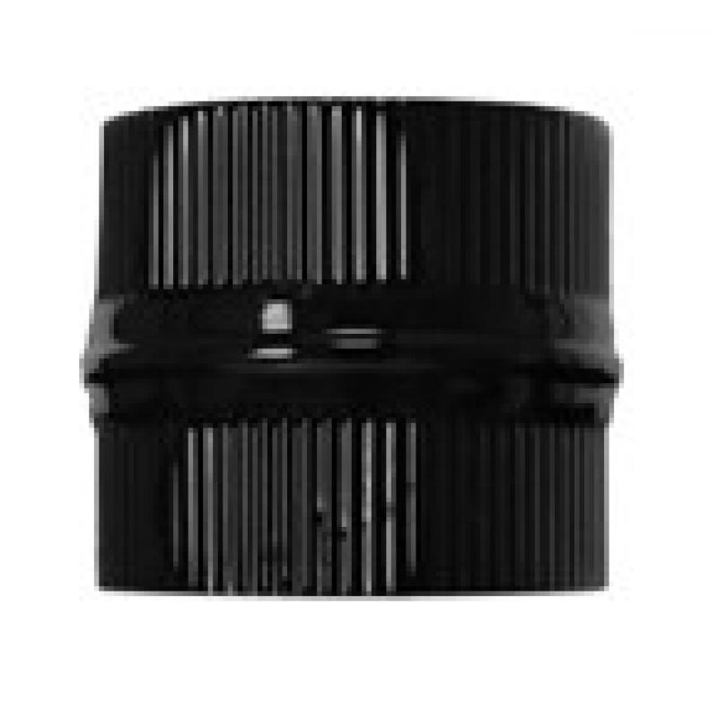 Manguito union negro esmaltado estufa 150mm EXOJO - Imagen 1