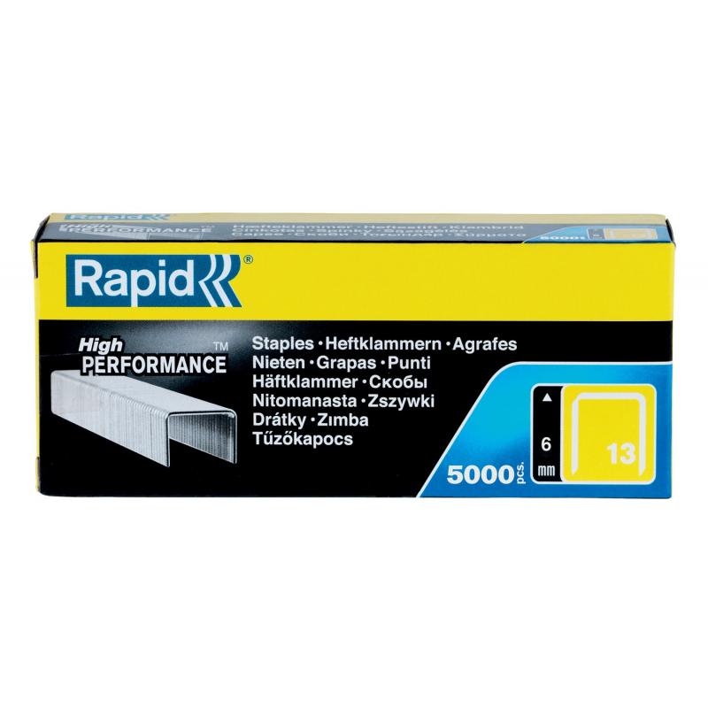 Grapa galvanizada 6mm Nº13 grapadora RAPID