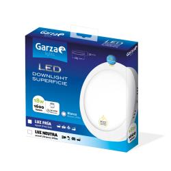 Plafón superficie ø22,5 foco downlight led 18w GARZA