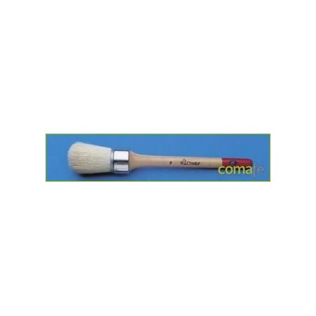 BROCHA Nº 14 Ø 42MM CERDA PURA M/MADERA BARNIZADA PUNTA ROJA - Imagen 1