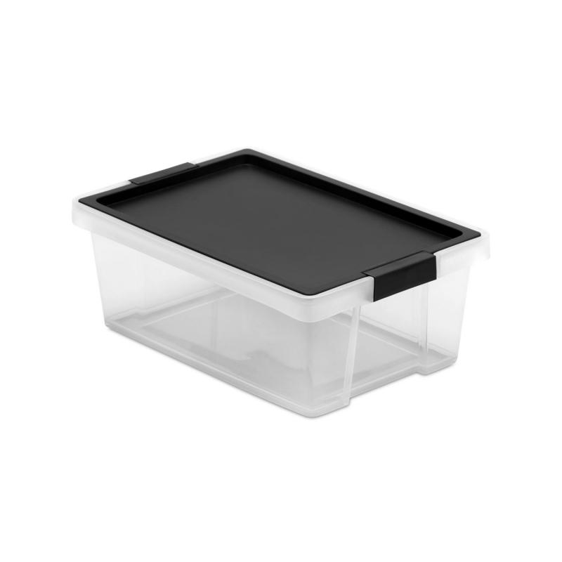 Caja ordenación plastico multiusos 7lt tapa negra TATAY