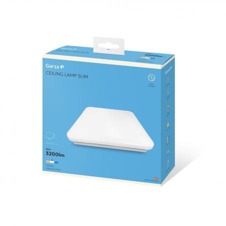 Plafón led 36w superficie cuadrado GARZA