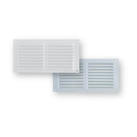 Rejilla ventilación aluminio blanco 100x200 mm espesor 0,6mm FEPRE