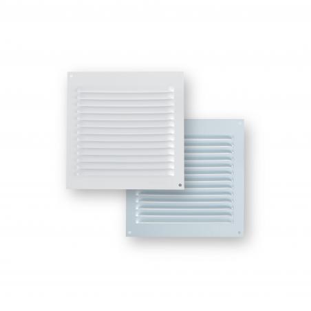 Rejilla ventilación aluminio blanco 150x150 mm espesor 0,6mm FEPRE