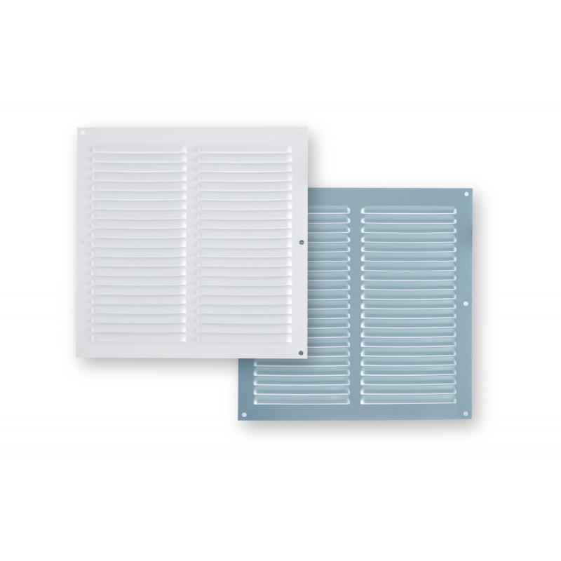 Rejilla ventilación aluminio blanco 250x250 mm espesor 0,6mm FEPRE