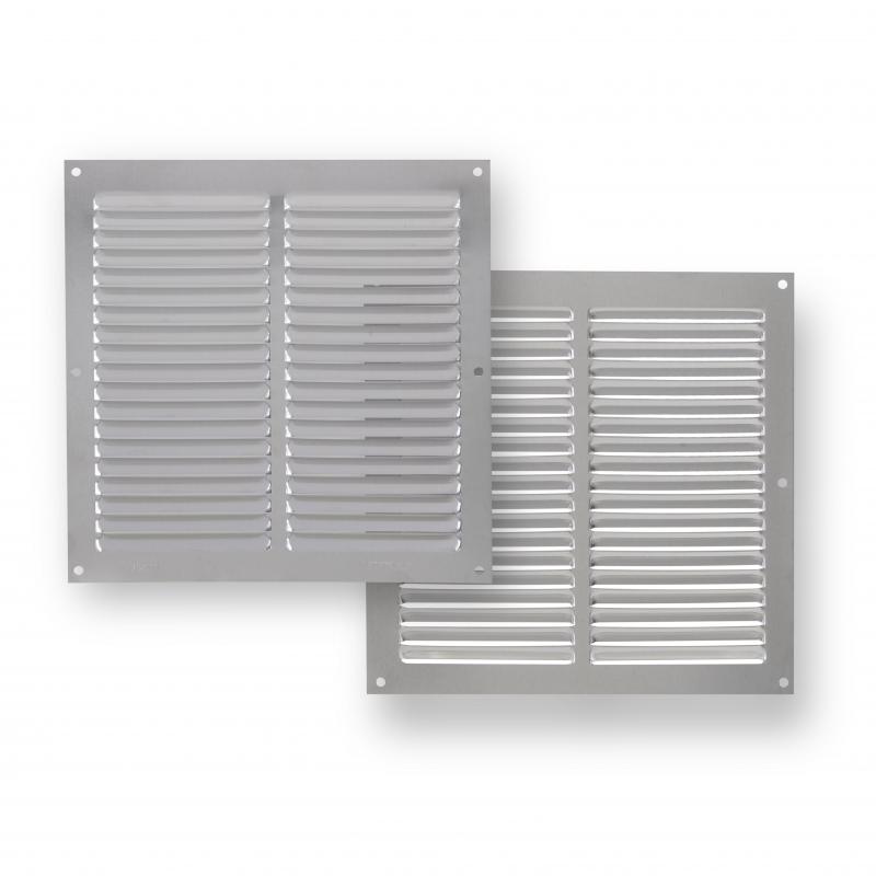 Rejilla ventilación aluminio natural 200x200 mm espesor 0,6mm FEPRE
