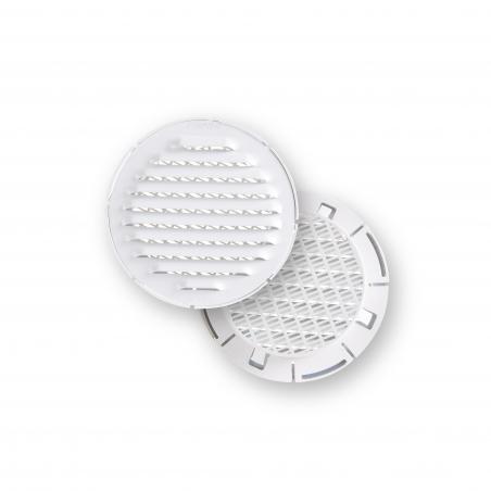 Rejilla ventilación plastico blanco ABS redonda empotrar 100mm FEPRE