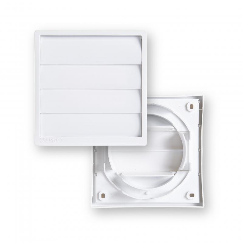 Rejilla ventilaciónplastico ABS redonda empotrar 100-120mm FEPRE