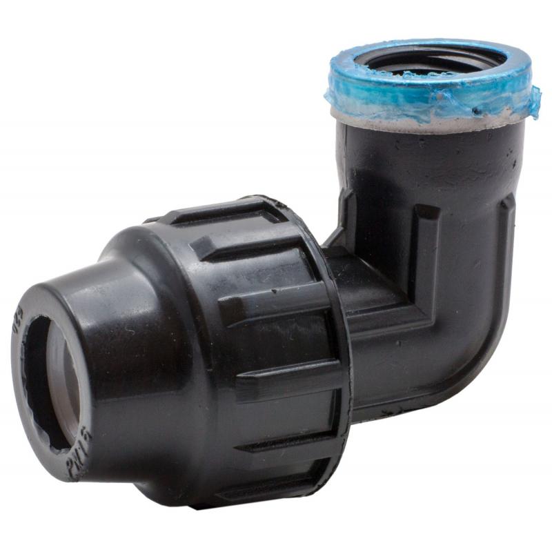 Codo riego 90º manguera 20mm rosca 1/2" RIEGOLUX