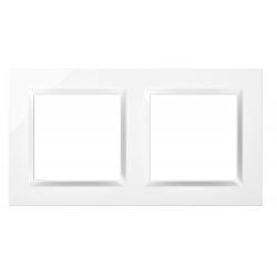 Marco interruptor empotrable doble blanco serie 10 SIMON