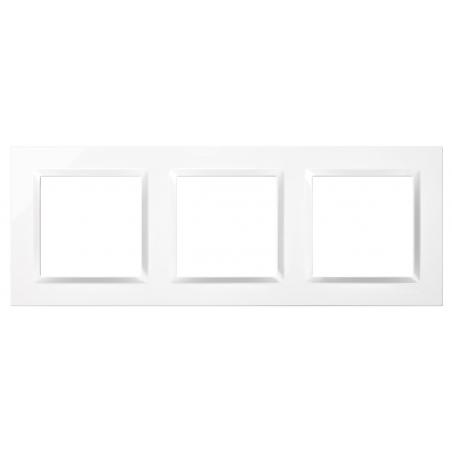 Marco interruptor empotrable triple blanco serie 10 SIMON