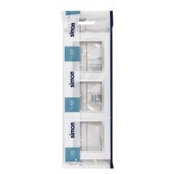 Marco interruptor empotrable triple blanco serie 10 SIMON
