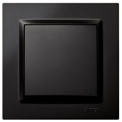 Pulsador eléctrico luz empotrar negro serie 10 SIMON