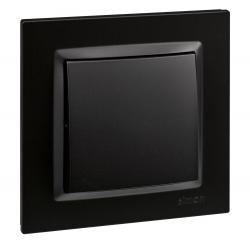 Pulsador eléctrico luz empotrar negro serie 10 SIMON