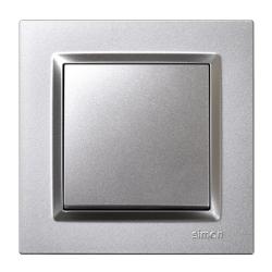 Pulsador eléctrico luz empotrar aluminio serie 10 SIMON