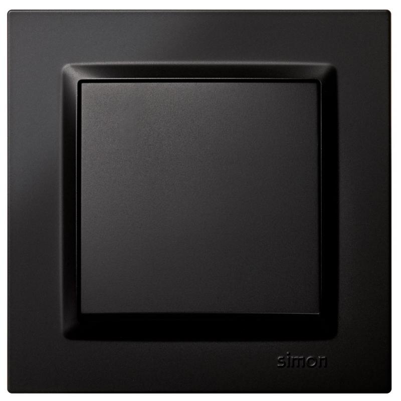 Interruptor eléctrico empotrar conmutador negro serie 10 SIMON