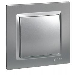Interruptor eléctrico empotrar conmutador aluminio serie 10 SIMON