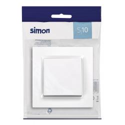 Interruptor eléctrico empotrar conmutador blanco serie 10 SIMON