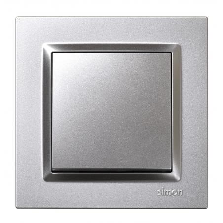 Conmutador eléctrico cruce empotrar aluminio serie 10 SIMON