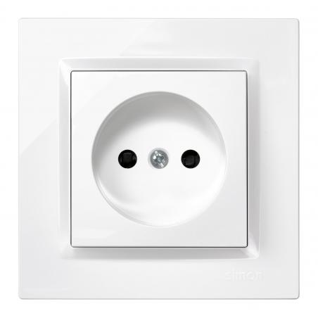 Base enchufe bipolar empotrar blanco serie 10 SIMON