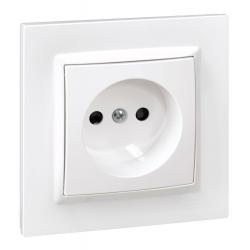 Base enchufe bipolar empotrar blanco serie 10 SIMON