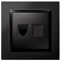 Base telefono empotrar negro serie 10 SIMON