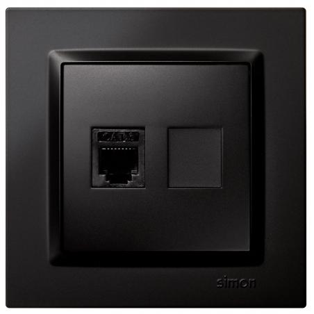 Base telefono empotrar negro serie 10 SIMON