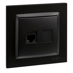 Base telefono empotrar negro serie 10 SIMON