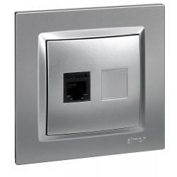 Base telefono empotrar aluminio serie 10 SIMON