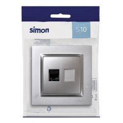 Base telefono empotrar aluminio serie 10 SIMON