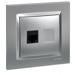 Base empotrar ethernet RJ45 aluminio serie 10 SIMON