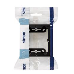 Caja eléctrica mecanismos superficie negro serie 10 SIMON
