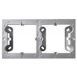 Caja eléctrica mecanismos doble superficie aluminio serie 10 SIMON