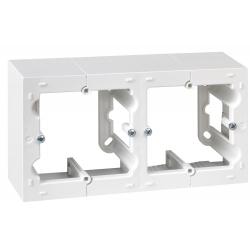 Caja eléctrica mecanismos doble superficie blanco serie 10 SIMON