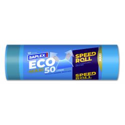 Bolsa basura 50lt multicapa azul SAPLEX