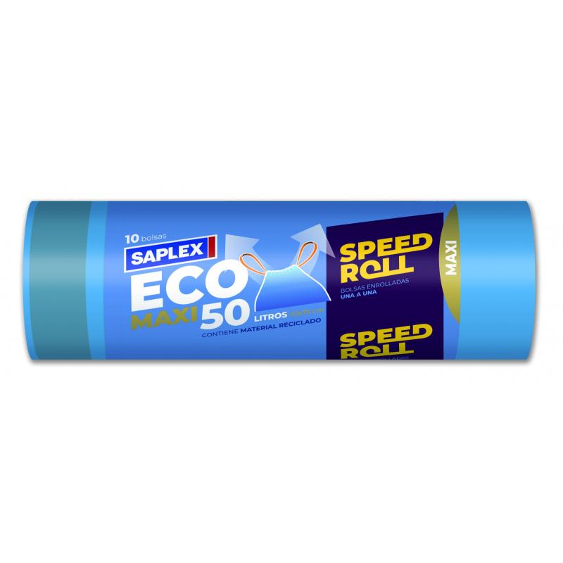 Bolsa basura 50lt multicapa azul SAPLEX