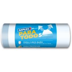 Bolsa basura 5lt multicapa azul SAPLEX